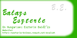 balazs eszterle business card